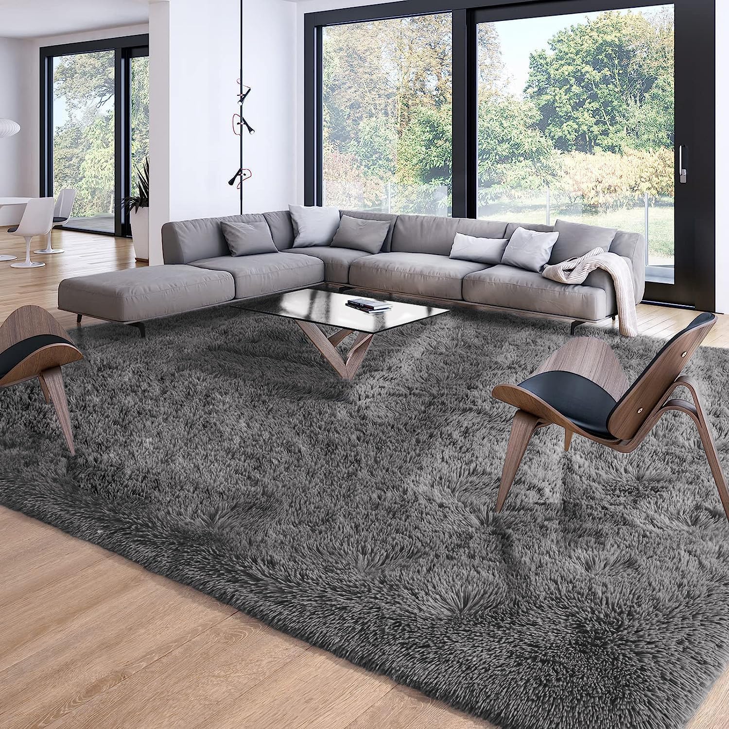 Merelax Soft Modern Indoor Large Shaggy Rug for Cozy Spaces