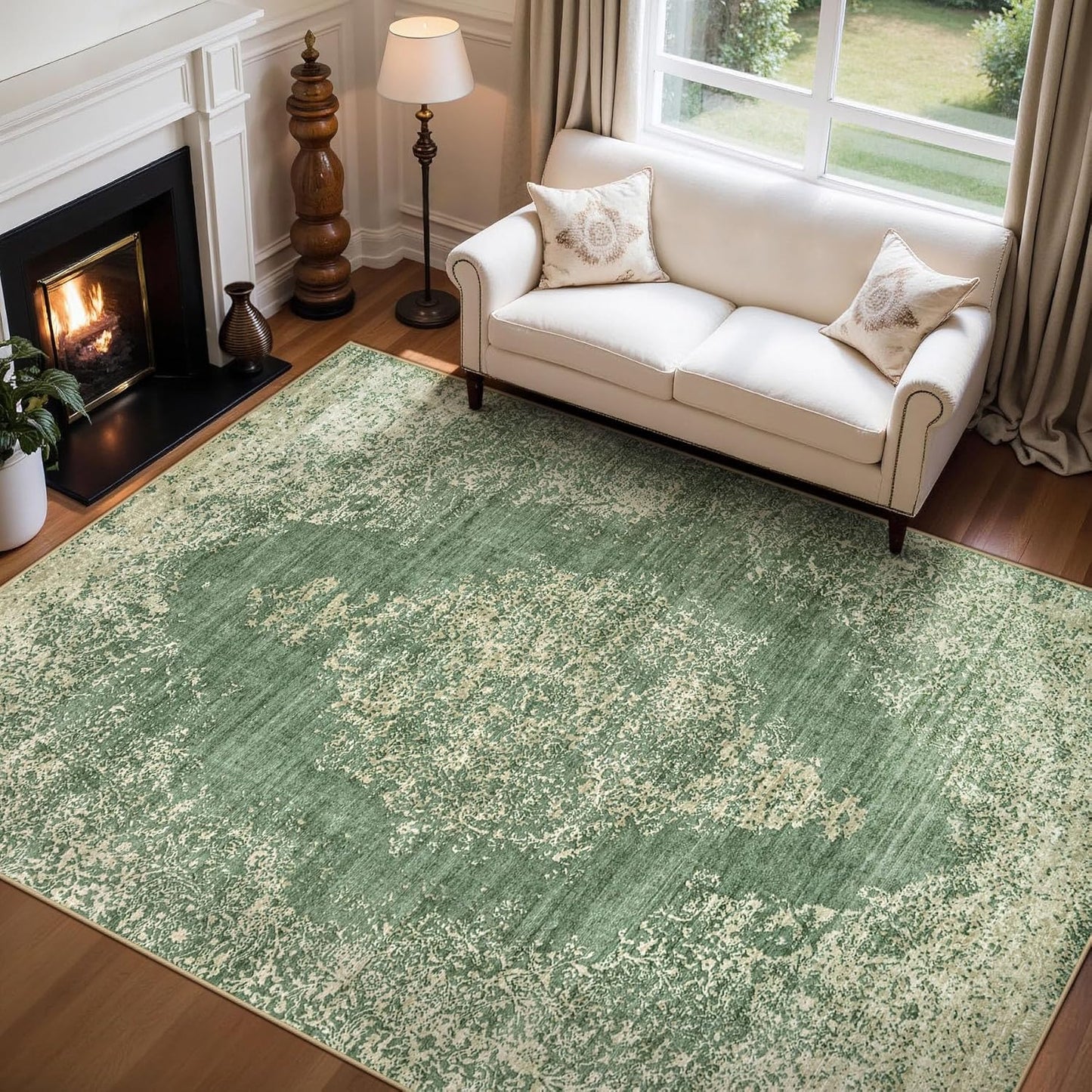 6x9 Area Rugs Washable Rug for Living Room and Bedroom