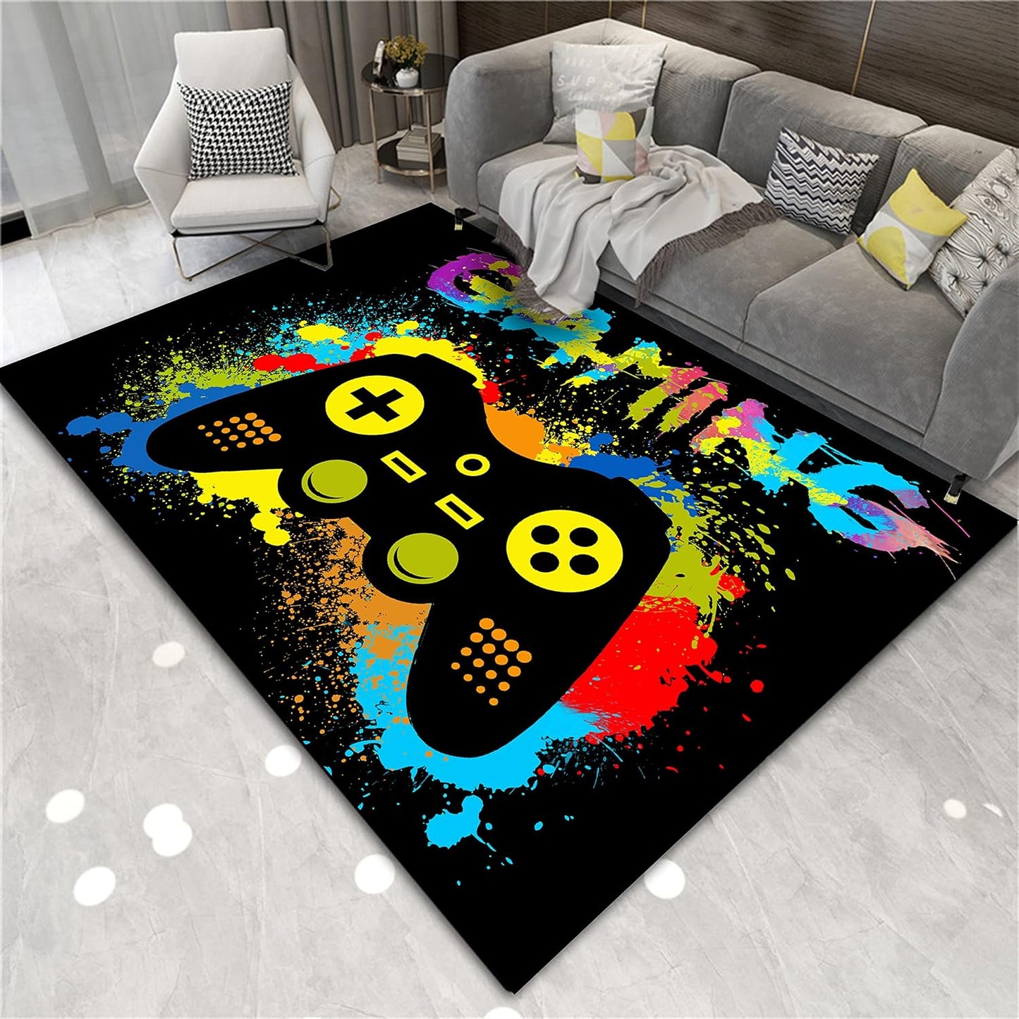 Non-Slip Gamer Rug for Ultimate Gaming Experience
