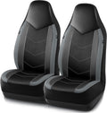 Leather Car Seat Covers Sports Carbon Fiber & Mesh Design - Waterproof