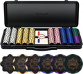 SLOWPLAY 14g Clay Poker Chips Set 500 PCS - Art Deco Case and Value
