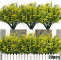 20 Bundles of UV Resistant Artificial Flowers for Outdoor Decor