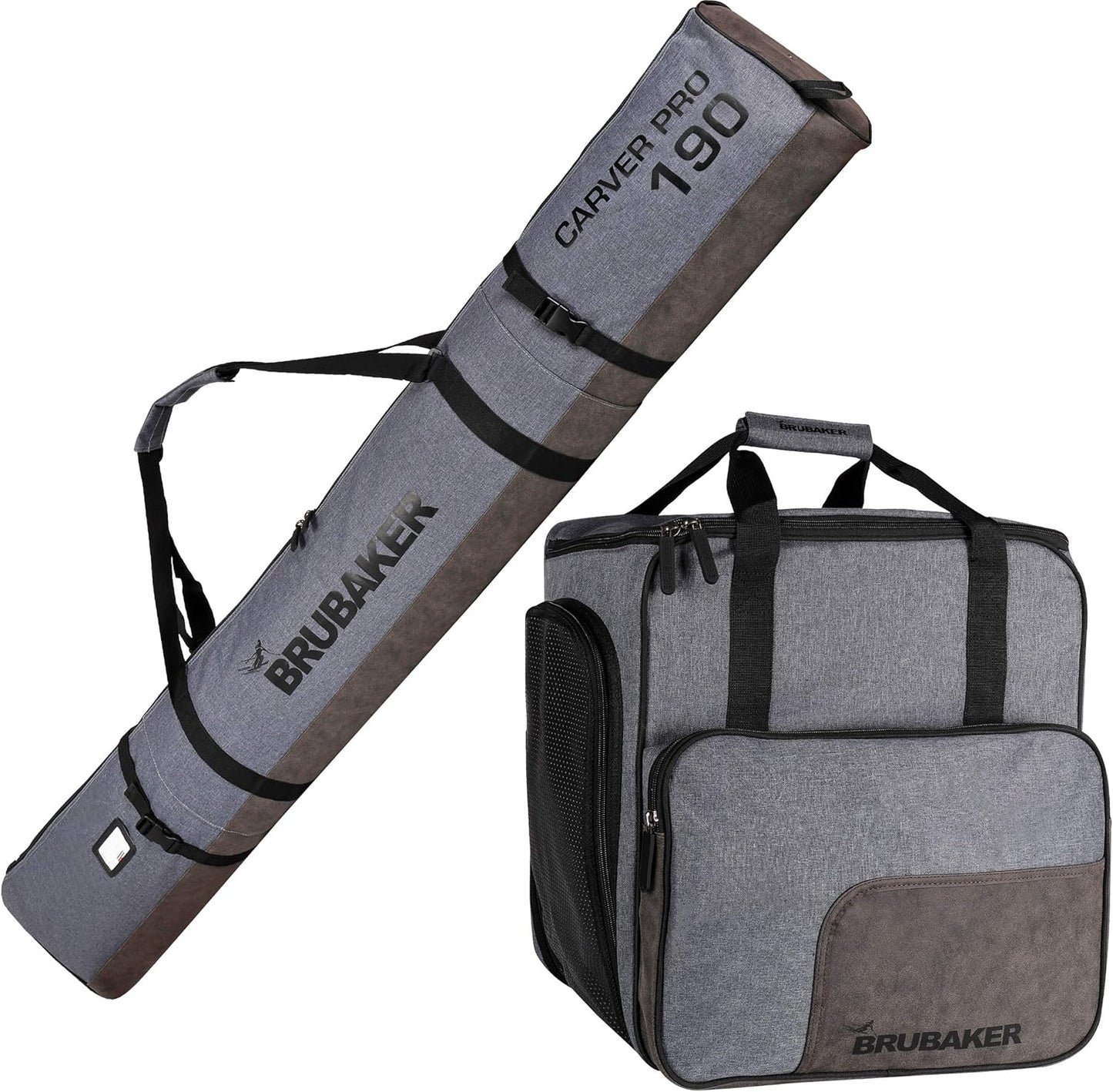 BRUBAKER Carver Performance Ski Bag Set - Ultimate Ski Gear Protection!