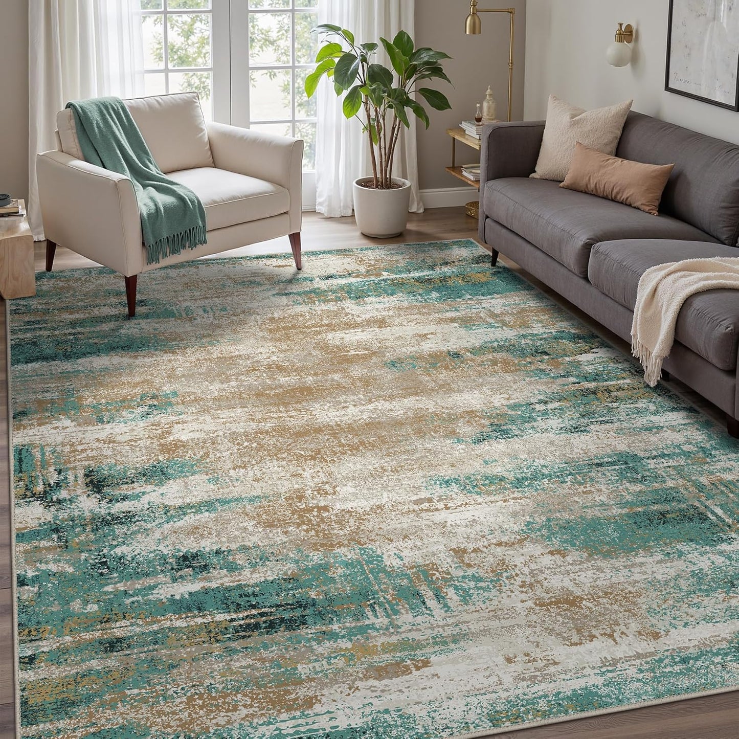GENIMO 8x10 Area Rugs for Modern Living Room and Bedroom