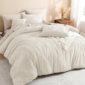 Litanika Queen Comforter Set Beige - Lightweight Fluffy All-Season