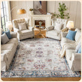Istana Living Room Rug 8x10 - Multicolored, Stain Resistant Comfort