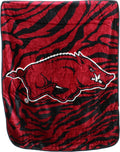 College Covers Arkansas Razorbacks Raschel Throw Blanket - Cozy Travel