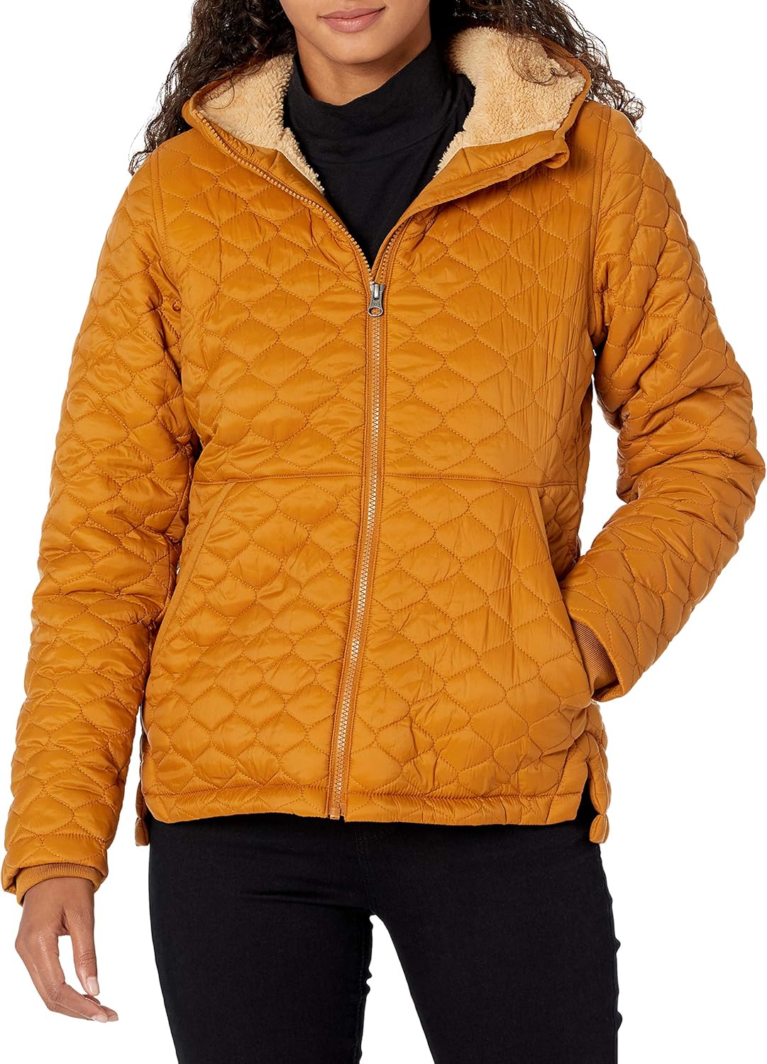 Lightweight Quilted Full-Zip Water-Resistant Hooded Jacket