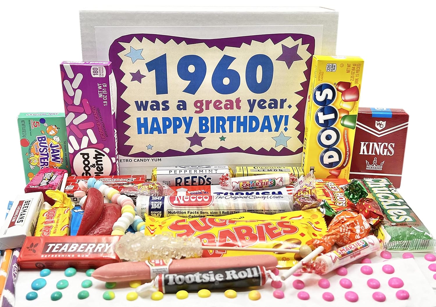 1960 Nostalgic Candy Mix for 65th Birthday Celebration Gift