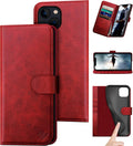 Genuine Leather Wallet Case for iPhone 14 Plus 6.7 in - RFID