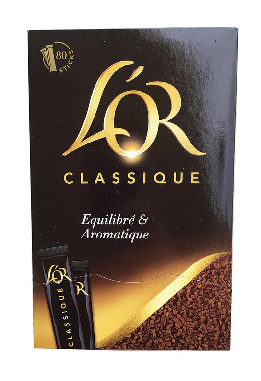 L'OR Instant Coffee Sticks - France's Finest in a Large 80 Pack!