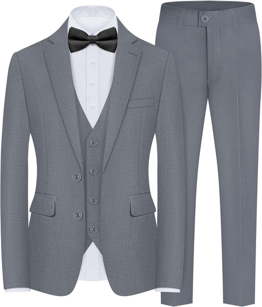 Men's Slim Fit 5-Piece Suit Set with Stretch for Comfort