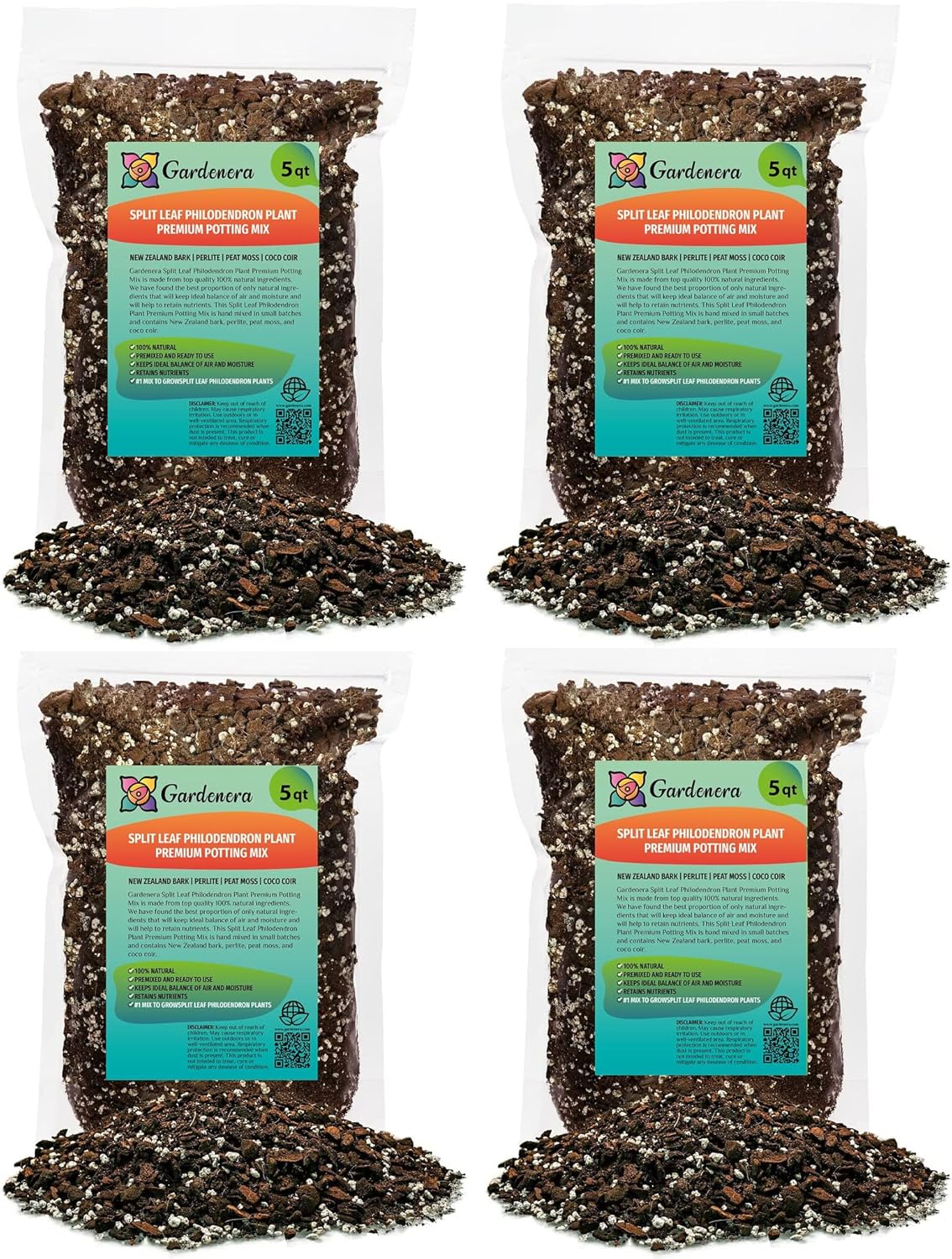 Gardenera Split Leaf Philodendron Soil Mix for Vibrant Growth