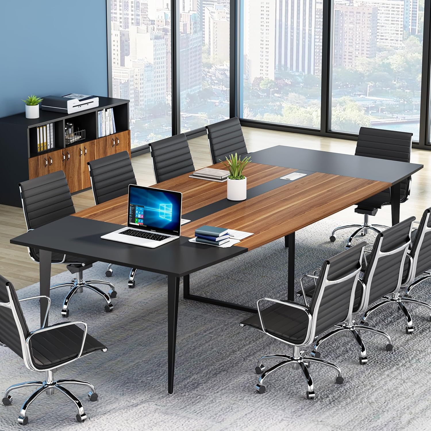 Tribesigns 8FT Conference Table for Modern Office Spaces
