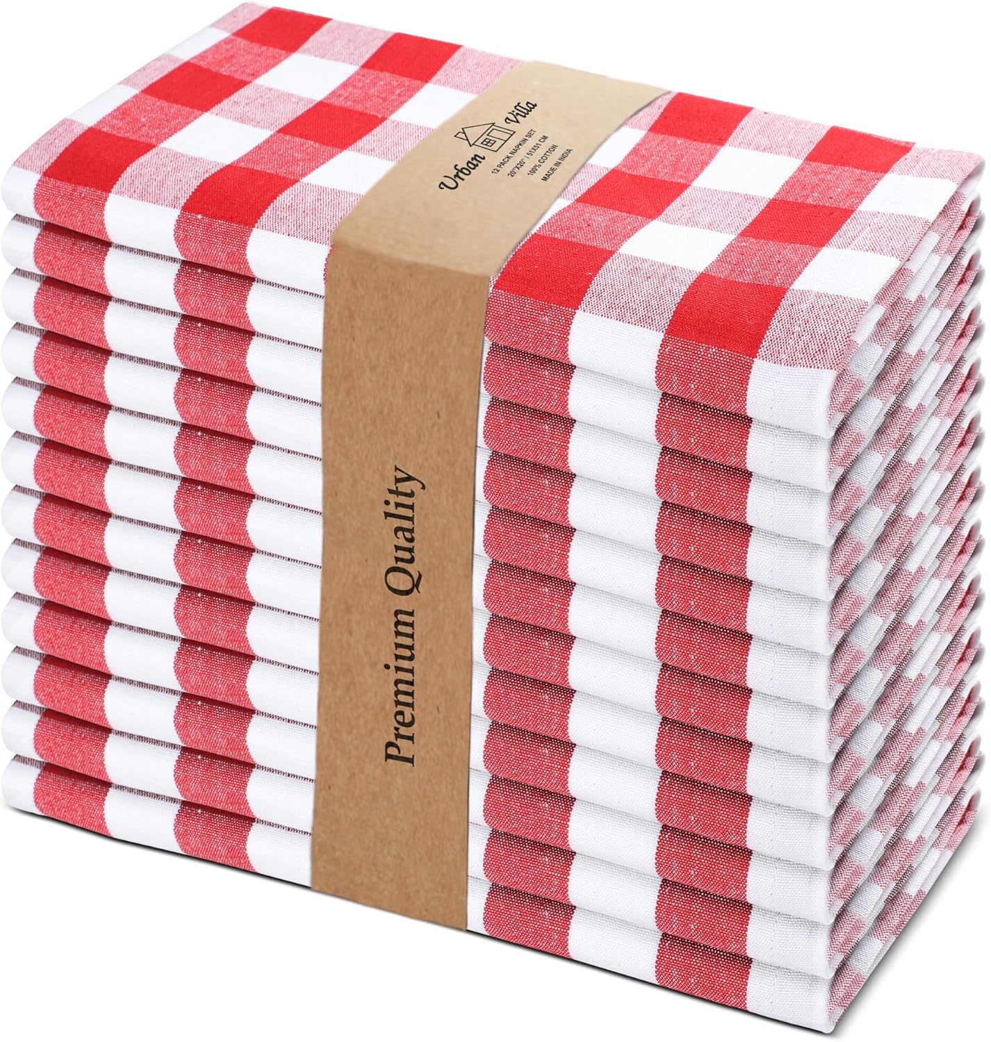 Elegant 20x20 Inches Cloth Napkins Set of 12 for Any Occasion