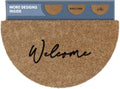 Half Moon Welcome Mat 30x17 in for Front Door - Durable Door Mat