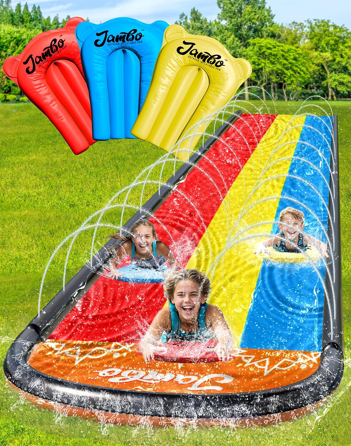 Jambo 16ft Premium Slip Splash and Slide for Ultimate Fun