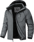 Men's Ski Jacket Winter Warm Waterproof Hooded Snow Coat