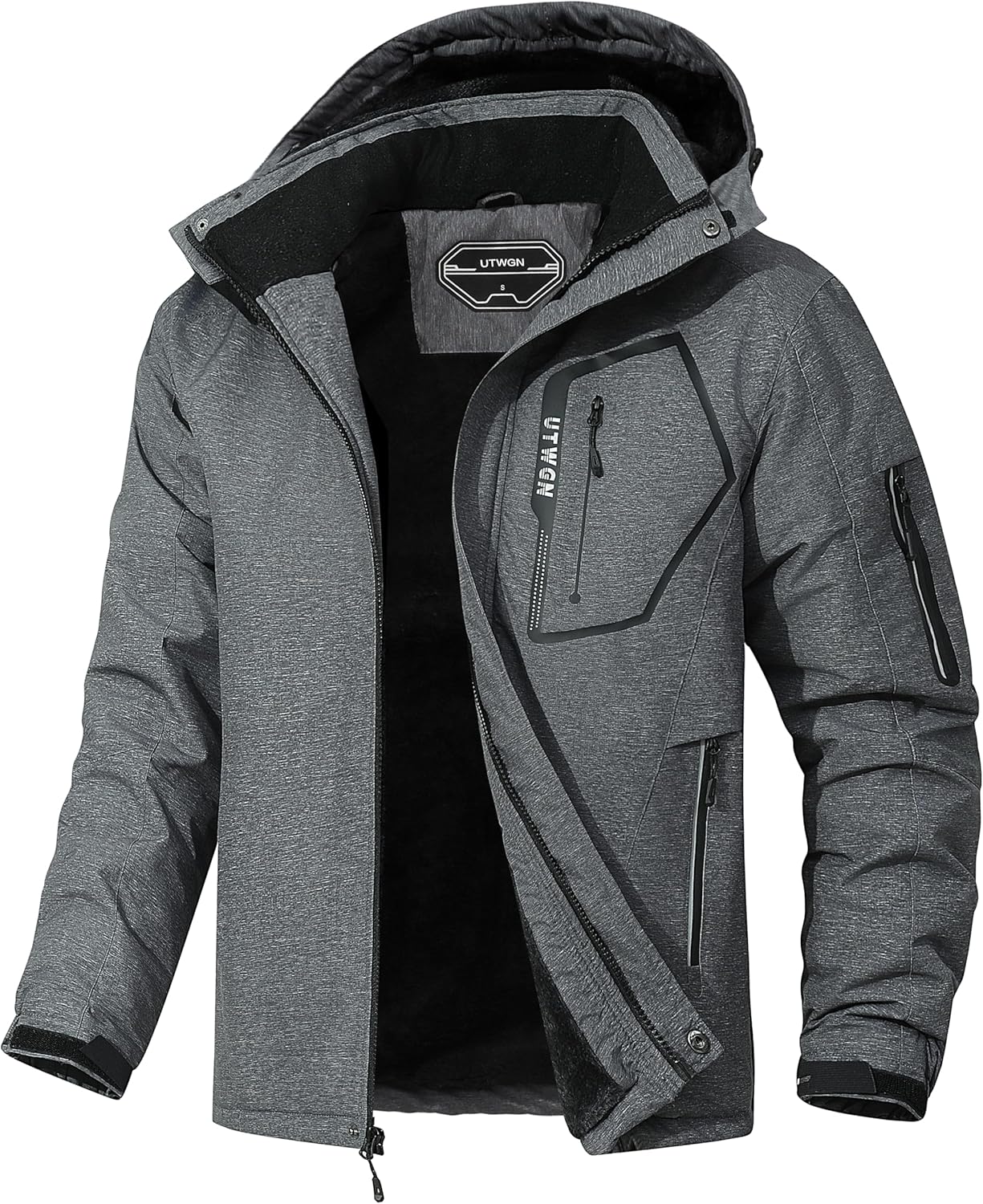 Men's Ski Jacket Winter Warm Waterproof Windbreaker for Snow