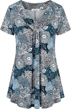 Ninedaily Women's Tunic Summer Short Sleeve Top for Every Occasion