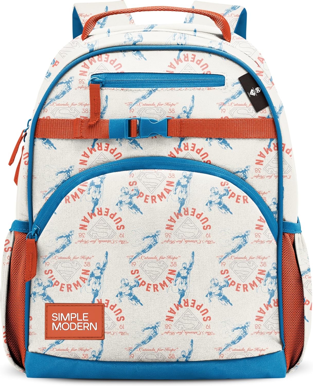 Simple Modern Medium Superman Toddler Backpack for School Kids