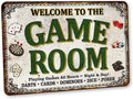 Game Room Sign Green Game Room Decor - Durable USA Made Sign