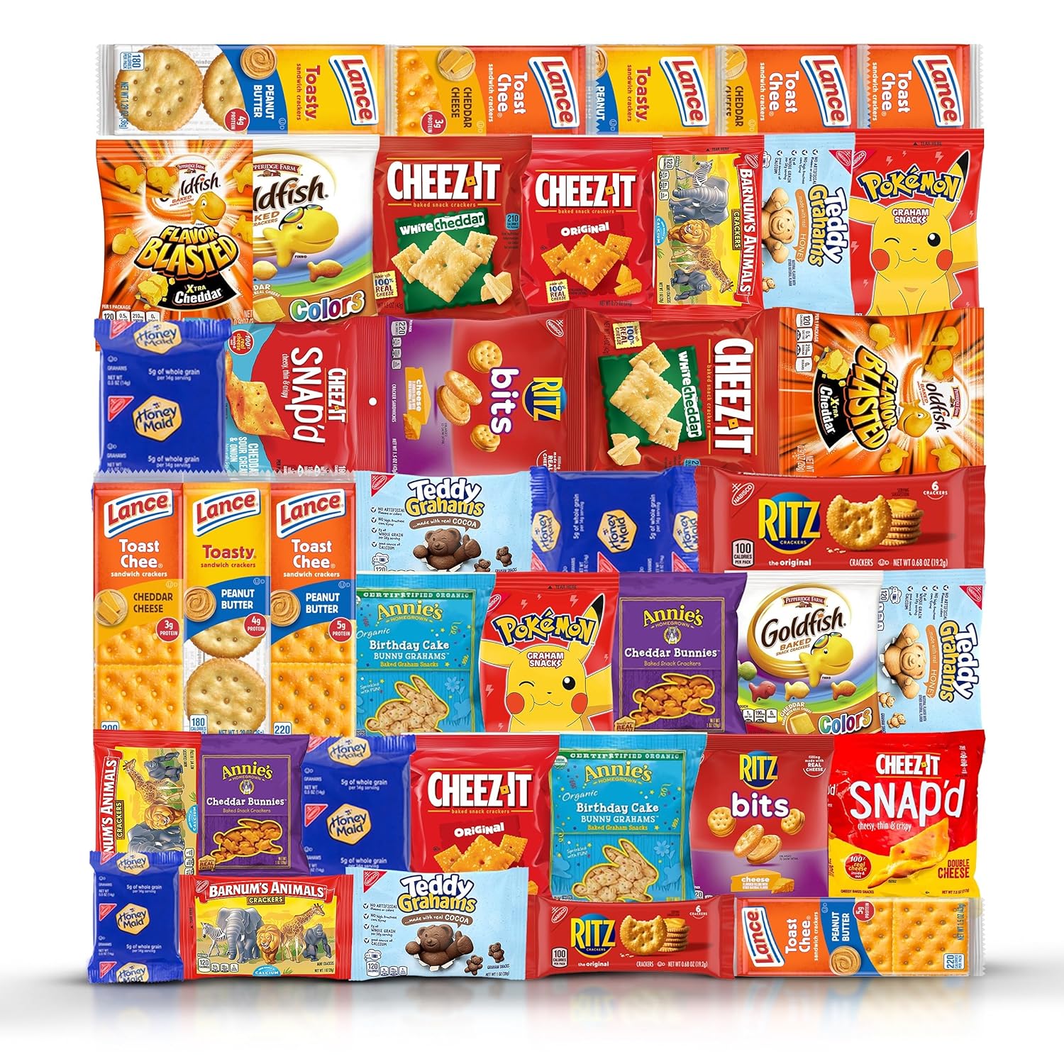 Crackers Variety Pack with Cheese and Peanut Butter Snacks