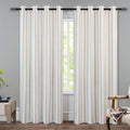 DriftAway Farmhouse Linen Blend Blackout Curtains 84in - Elegant Light