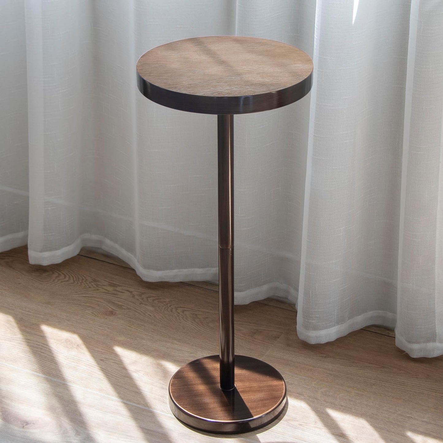 COVLON Pedestal Side Table: Stylish Martini Table