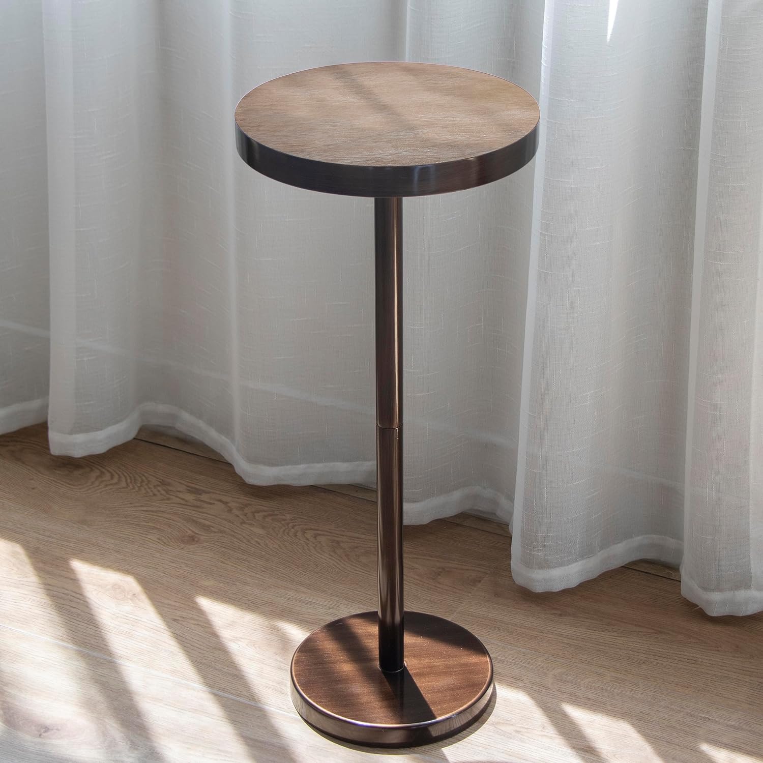 COVLON Pedestal Side Table: Stylish Martini Table