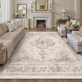 Vintage Medallion Area Rug 8x10 for Living Room and Bedroom