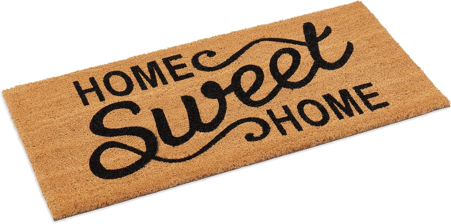 Ecomills Home Sweet Home Coir Door Mat for Elegant Entrances