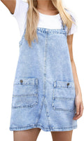 Womens Denim Overalls Dress Casual Summer Jeans Adjustable