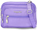 Triple Zip Small Crossbody Bag for Women - Lightweight Convertible 0