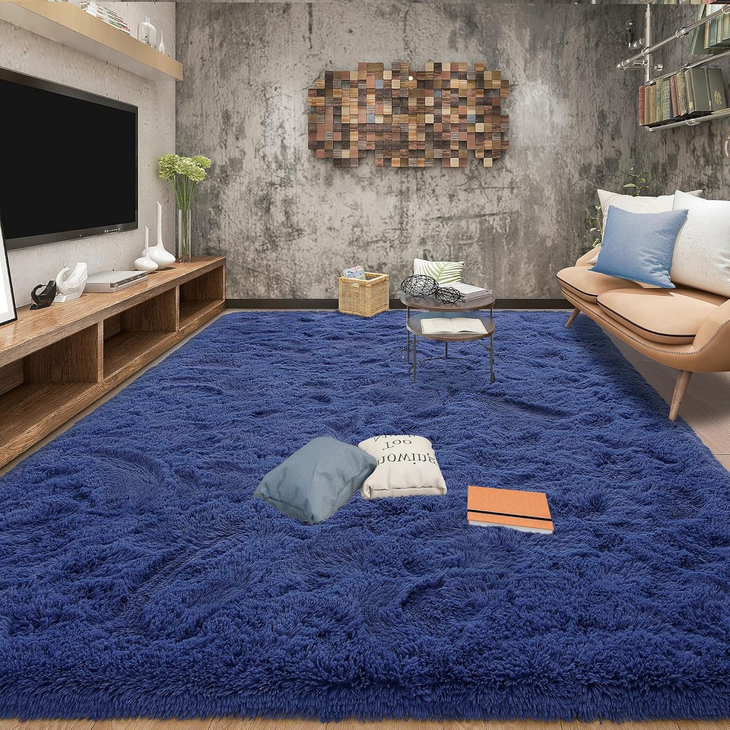 Tepook Super Soft Fluffy Rugs for Living Room and Bedroom