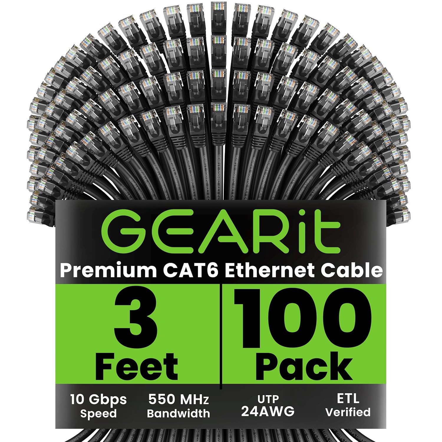 High-Performance Cat 6 Ethernet Cable Pack for Fast Networking