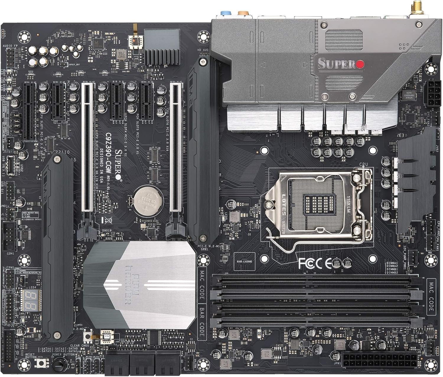 Supermicro MBD-C9Z390-CGW-O Motherboard for High-Performance Builds