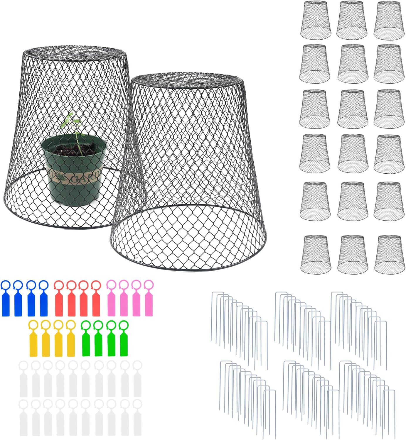 20Pcs Chicken Wire Cloche Plant Covers for Ultimate Protection