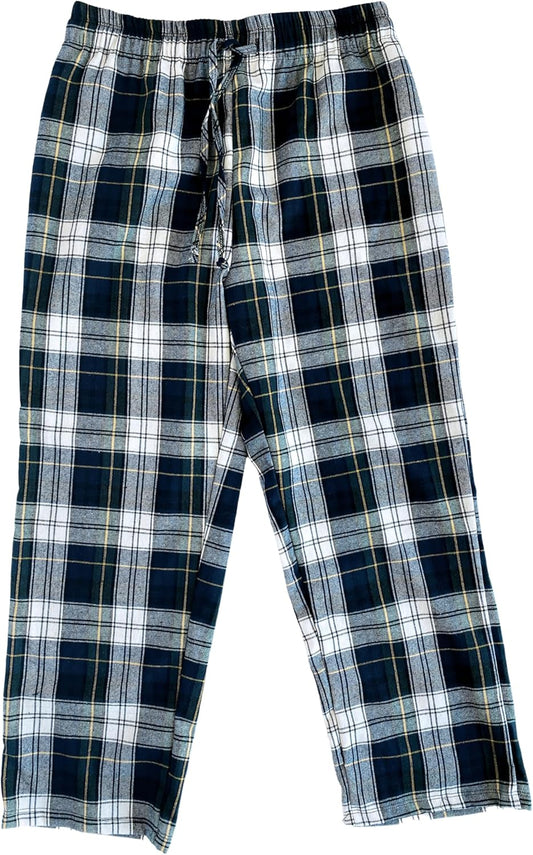 Men Women Unisex Plaid Flannel Pajama Pants for Cozy Comfort
