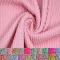 Poly Rayon Spandex Rib Knit Fabric 57in Wide, Blush - Stretchy Medium