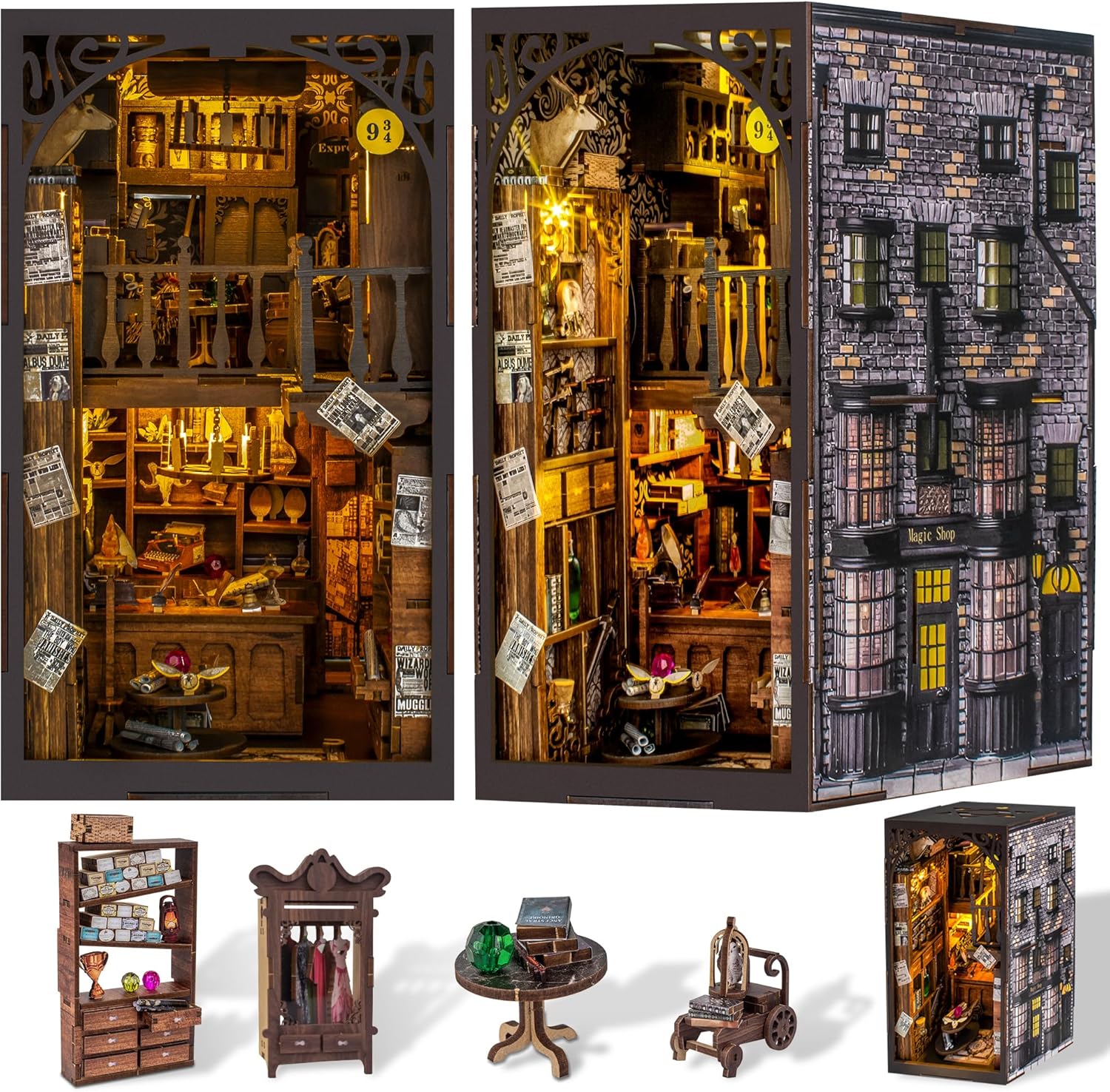 DIY Book Nook Kit for Magical Decor and Creative Fun