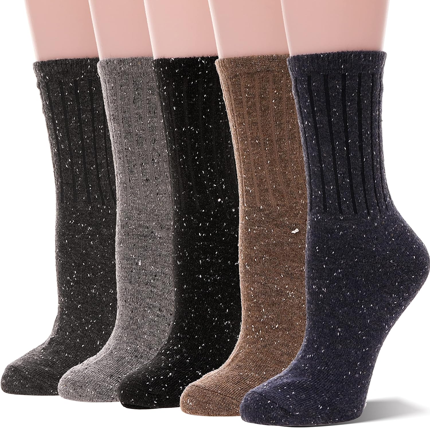 Sandsuced Women's Cozy Merino Wool Hiking Socks