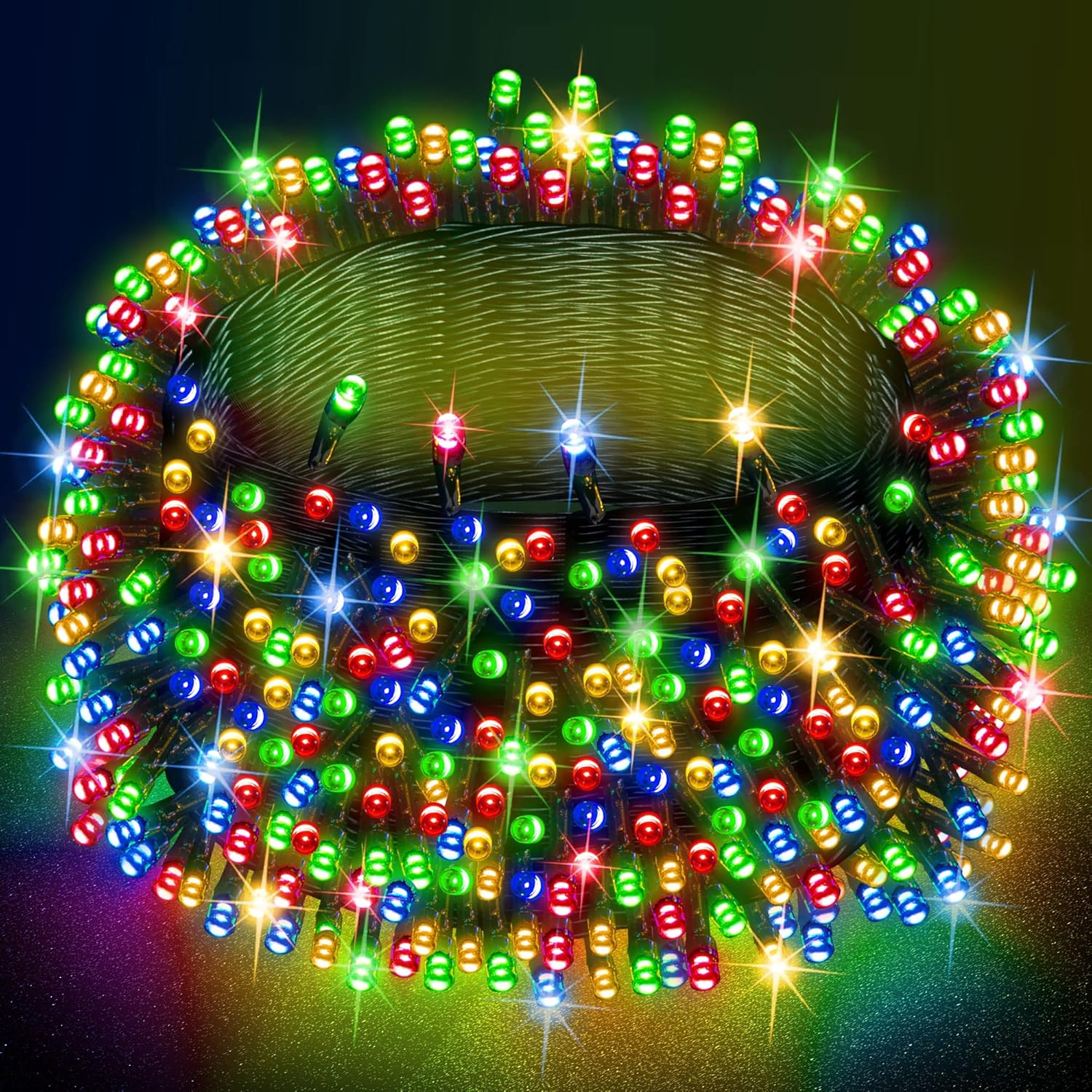 Dazzle Bright Multi-Colored Christmas String Lights for Festive Decor