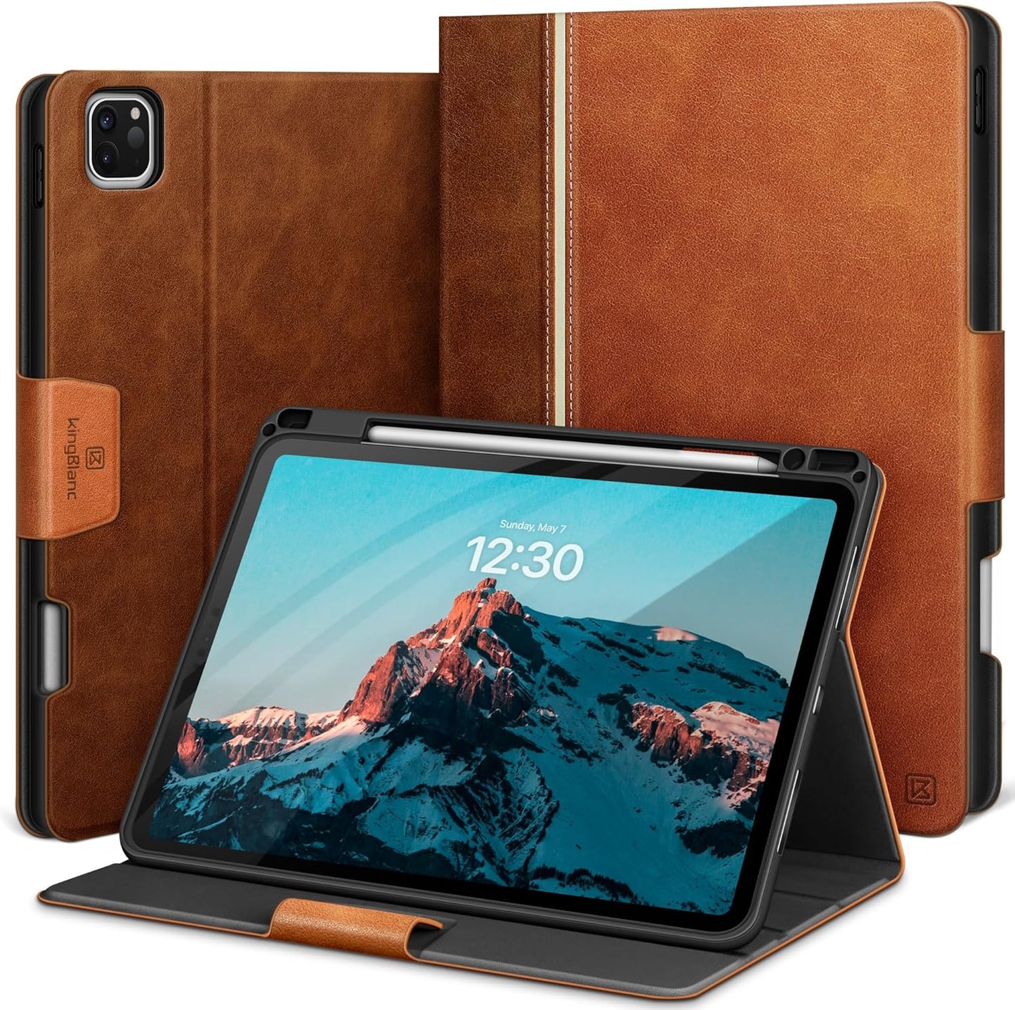KingBlanc iPad Pro 13 inch Case 2024 with Pencil Holder
