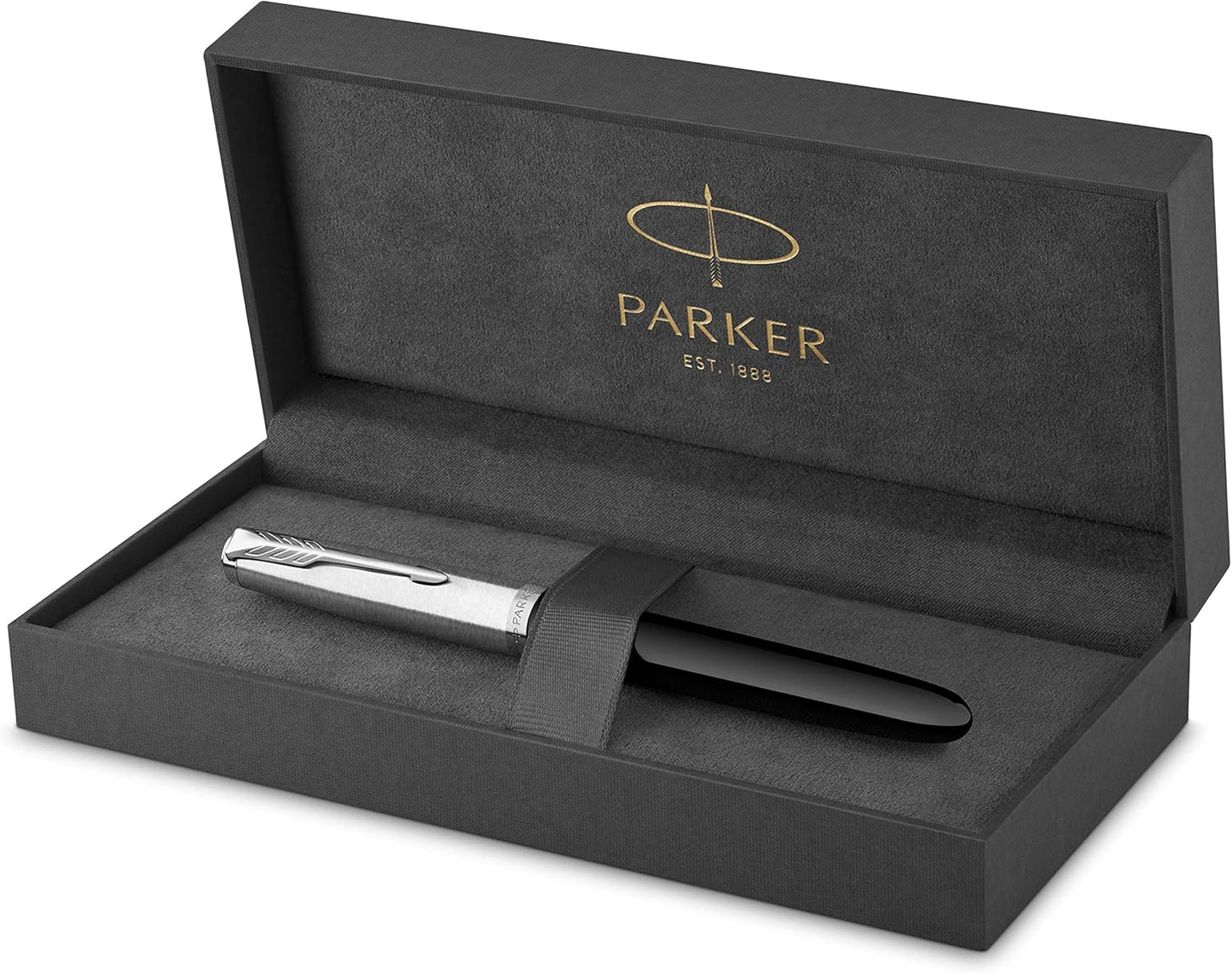 Parker 51 Fountain Pen with Black Barrel and Chrome Trim