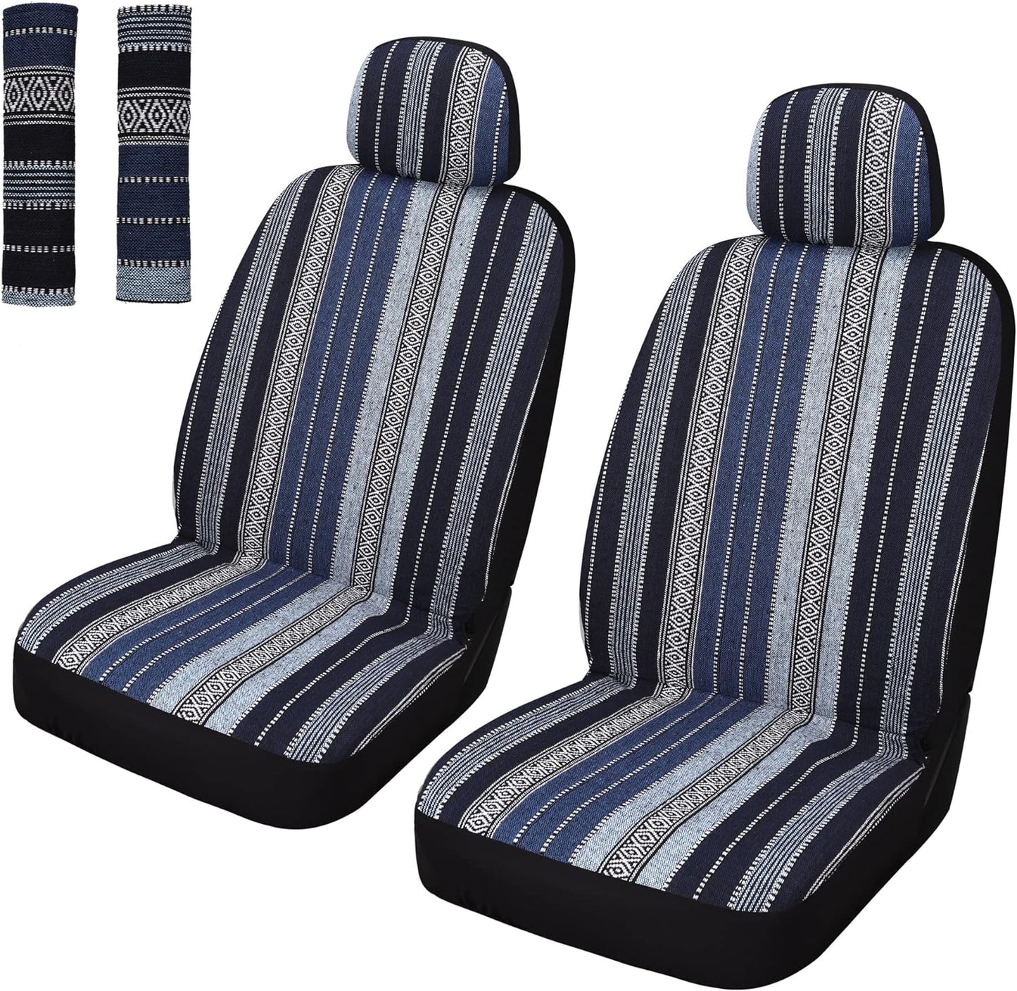 Pariitadin Breathable Blue Car Seat Covers