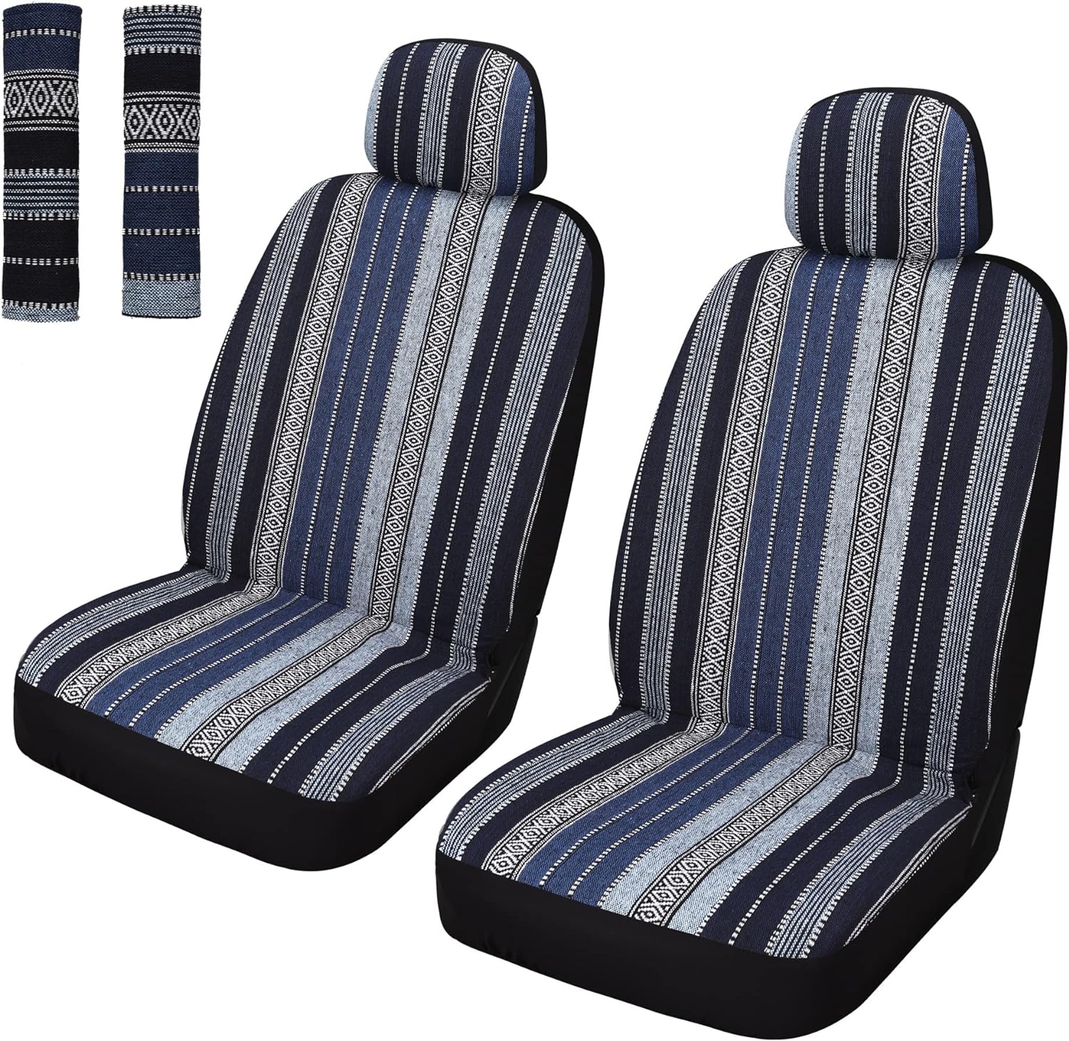 Pariitadin Breathable Blue Car Seat Covers