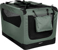 36 x 24 x 24 Soft Pet Dog Crate Carrier Kennel, Grey - Portable