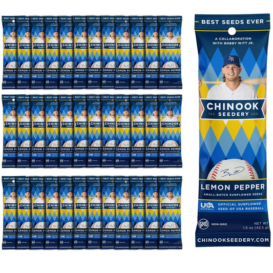 Chinook Seedery Jumbo Lemon Pepper Sunflower Seeds - 1.5 oz Pack