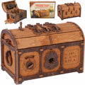 WOODEN.CITY Treasure Chest Escape Room Box - Challenging Mechanical